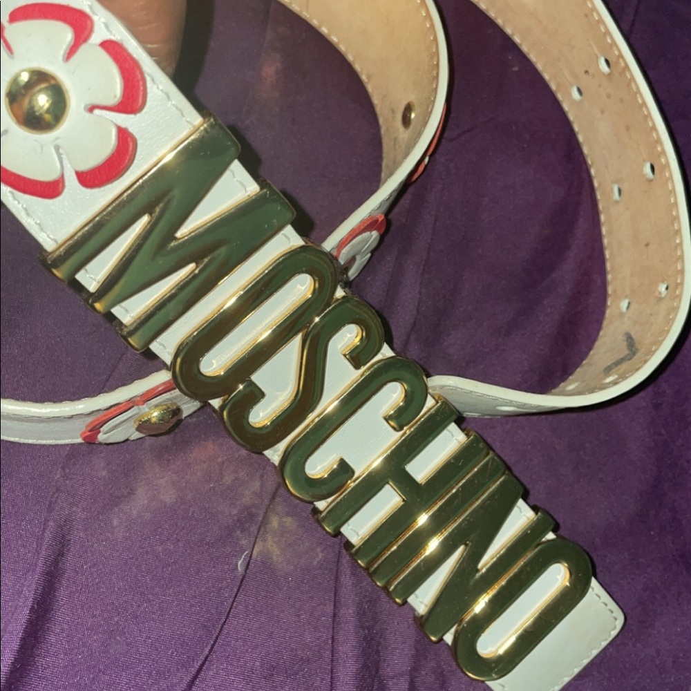 Authentic Moschino Belt. Worn once very good condition